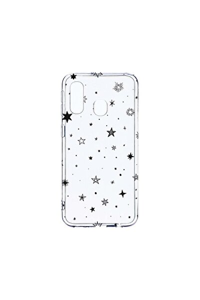 bestcase Διαφανής Θήκη Σιλικόνης 2MM, Συμβατή με Samsung Galaxy A40, Αστέρια,...