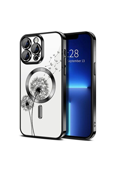 bestcase Πολυτελής Θήκη MagSafe, Συμβατή με Apple iPhone 16 Pro, Μαύρο και Λε...