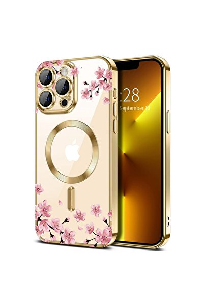 bestcase Πολυτελής Θήκη MagSafe, Συμβατή με Apple iPhone 16 Pro, Άνθη Κερασιά...