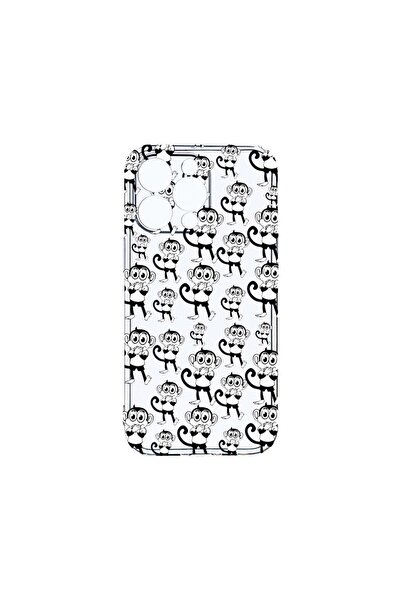 bestcase Διαφανής Θήκη Σιλικόνης 2MM, Συμβατή με Apple iPhone 13 Pro, Monkeys...