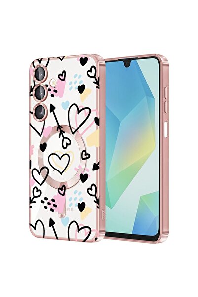 bestcase Πολυτελής Θήκη MagSafe, Συμβατή με Samsung Galaxy A56, Σύμβολα Αγάπη...