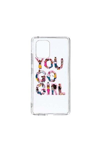 bestcase Διαφανής Θήκη Σιλικόνης 2MM, Συμβατή με Samsung Galaxy A71, Girl Pow...