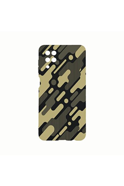 bestcase Θήκη Σιλικόνης, Συμβατή με Samsung Galaxy A12, Πράσινο Καμουφλάζ, Αν...