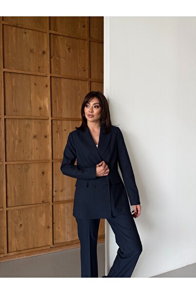 Nadrina Laser Cut Elite Double Breasted Suit