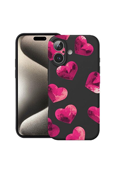 bestcase Husă pentru Apple iPhone 17 cu design cu model inimioare, silicon pr...