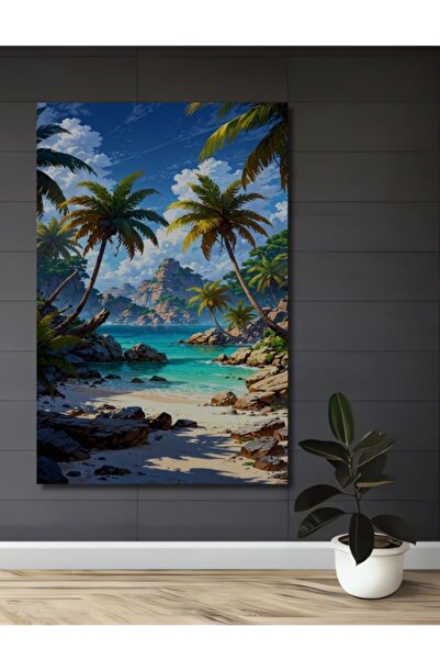 Teona Ahşap Ξύλινο Διακοσμητικό Τραπέζι εμπνευσμένο από τον Τροπικό Παράδεισο...