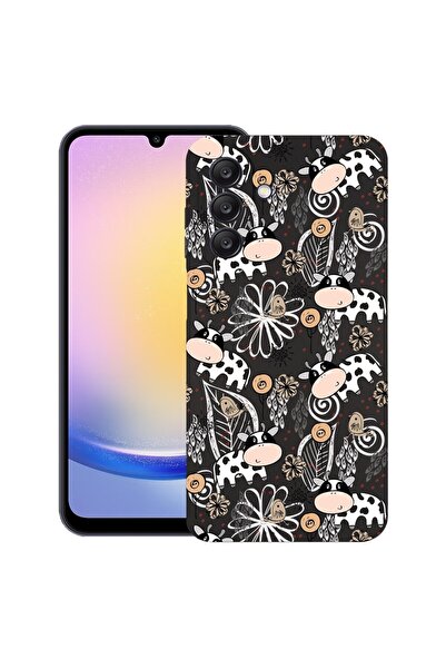 bestcase Husă pentru Samsung Galaxy A26, Model cu imprimeu de vacă, Silicon s...