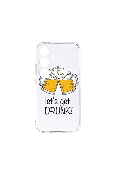 bestcase Διαφανής Θήκη Σιλικόνης 2MM, Συμβατή με Samsung Galaxy A35, Ας μεθύσ...