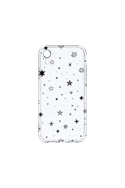 bestcase Διαφανής Θήκη Σιλικόνης 2MM, Συμβατή με Apple iPhone XR, Αστέρια, Αν...