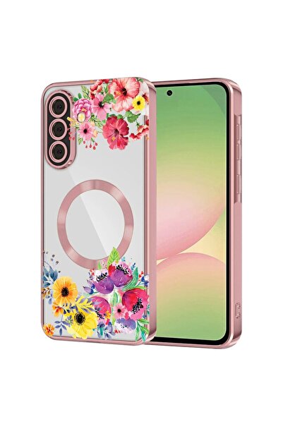 bestcase Πολυτελής Θήκη MagSafe, Συμβατή με Samsung Galaxy S24, Λουλούδια, Εξ...