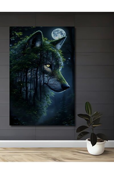 Teona Ahşap Διακοσμητικός Ξύλινος Πίνακας Ψηφιακής Εκτύπωσης με Μοτίβο Δέντρο...