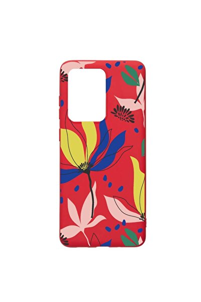 bestcase Θήκη σιλικόνης συμβατή με Samsung Galaxy S20 Ultra, με σχέδιο λουλου...