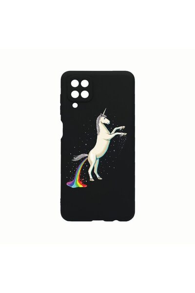 bestcase Θήκη Σιλικόνης, Συμβατή με Samsung Galaxy A12, Μονόκερος Ουράνιο Τόξ...