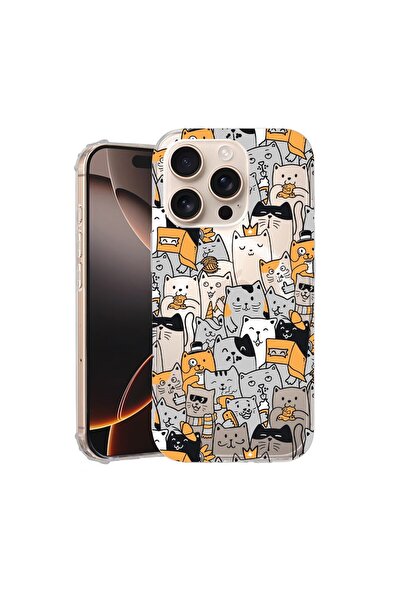 bestcase ¬Æ Husa pentru Apple iPhone 16 Pro, MagSafe Anti Shock, Cat Pattern,...