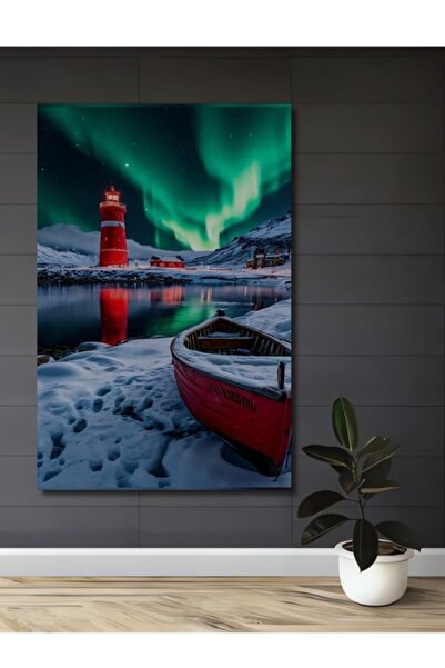 Teona Ahşap Βόρεια Φώτα του Ανατολικού Ημερολογίου στο Φως του Κόκκινου Φάρου...