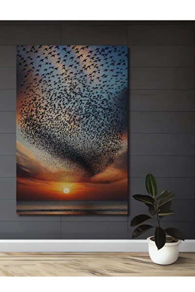 Teona Ahşap Ξύλινο διακοσμητικό τραπέζι με ελαιογραφία που απεικονίζει το τοπ...