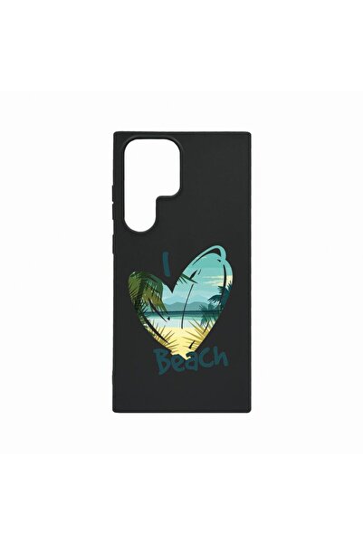 bestcase Θήκη, Συμβατή με Samsung Galaxy S23 Ultra, Λατρεύω την Παραλία, Ανθε...