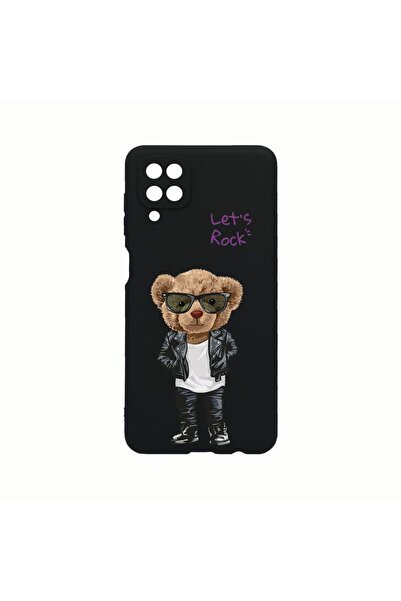 bestcase Θήκη Σιλικόνης, Συμβατή με Samsung Galaxy A12, Αρκουδάκι Let's Rock,...