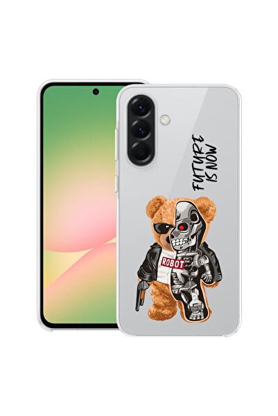 bestcase Θήκη για Samsung Galaxy M56 με σχέδιο μισό ρομπότ μισό αρκουδάκι, Δι...