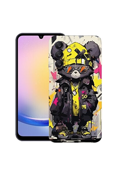 bestcase Θήκη για Samsung Galaxy A36, Αρκουδάκι σε παστέλ χρώματα, Λεπτή σιλι...