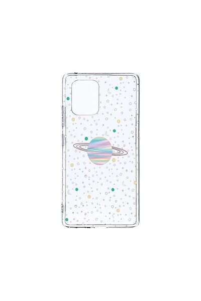 bestcase Διαφανής Θήκη Σιλικόνης 2MM, Συμβατή με Samsung Galaxy A71, Σύμβολα ...