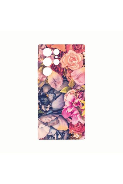 bestcase Θήκη Σιλικόνης, Συμβατή με Samsung Galaxy S22 Ultra, Φλοράλ, Ανθεκτι...