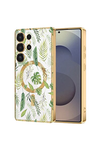 bestcase Πολυτελής Θήκη MagSafe, Συμβατή με Samsung Galaxy S24 Ultra, Βοτανικ...