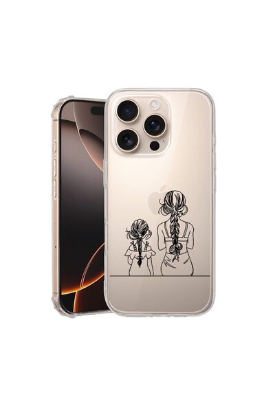 bestcase Husa pentru Apple iPhone 16 Pro Max, Anti Shock 1.5MM, Mom And Daugh...