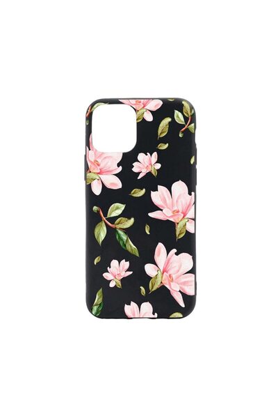 bestcase Θήκη με λουλούδια σιλικόνης, συμβατή με Apple iPhone 13 Mini, με υφα...