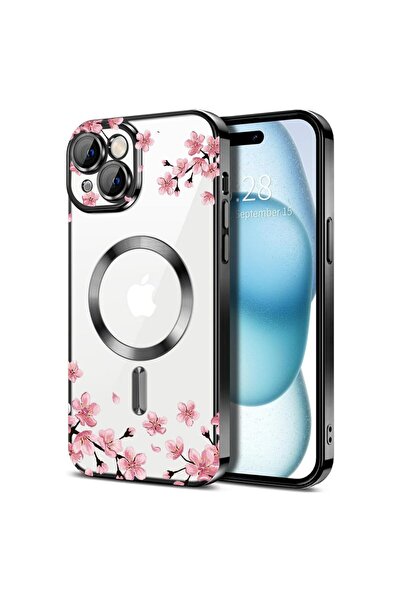 bestcase Πολυτελής Θήκη MagSafe, Συμβατή με Apple iPhone 14 Plus, Άνθη Κερασι...