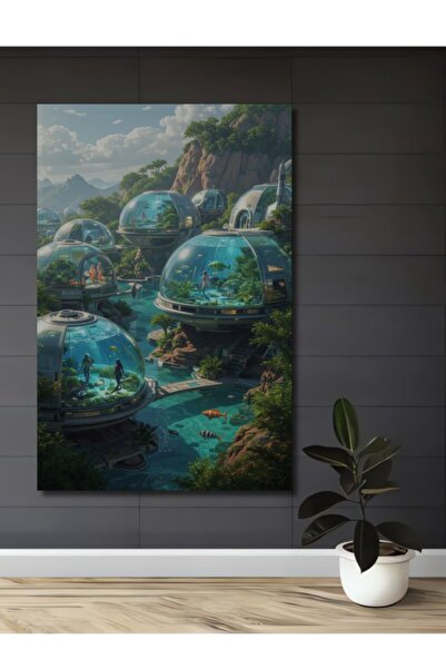 Teona Ahşap Φουτουριστικές Ξύλινες Διακοσμητικές Σφαίρες Ενυδρείου για Σπίτι,...