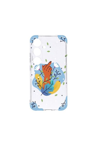 bestcase Θήκη Διαφανής Σιλικόνη 2MM, Συμβατή με Samsung Galaxy A25, Flowers F...