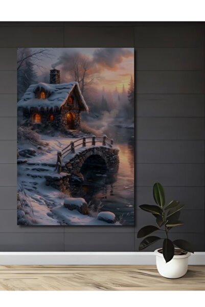 Teona Ahşap Μαγικό Χειμερινό Ξύλινο Διακοσμητικό Τραπέζι Σπιτιού, Είσοδος, Χώ...