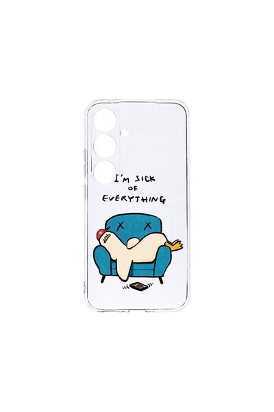 bestcase Θήκη Διαφανής Σιλικόνη 2MM, Συμβατή με Samsung Galaxy A25, I'm Sick ...