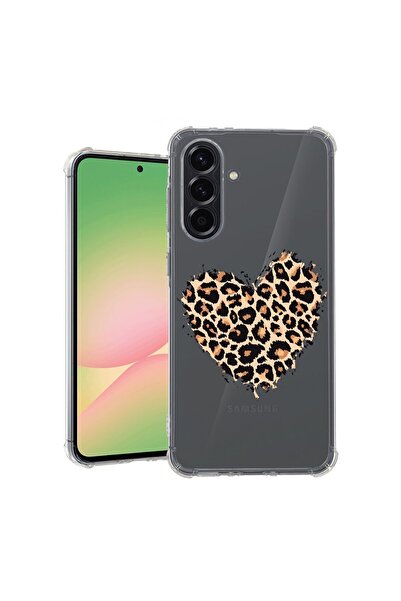 bestcase Θήκη για Samsung Galaxy A36, Αντικραδασμική 1.5MM, Καρδιά Λεοπάρδαλη...