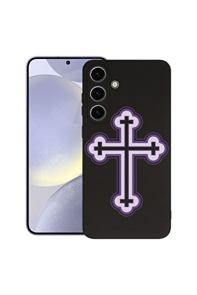 bestcase Θήκη για Samsung Galaxy S25, Premium Λεπτή Σιλικόνη 1.2MM, Μωβ Σταυρ...