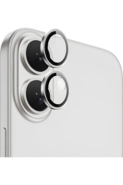 PiyasaSepeti Camera Protection Lens with Metal Frame for Apple iPhone 16 - 16...