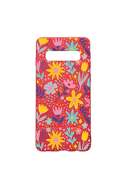 bestcase Θήκη σιλικόνης συμβατή με Samsung Galaxy S10 Plus, Μικρά Λουλούδια, ...