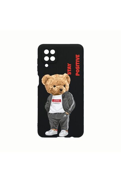 bestcase Θήκη Σιλικόνης, Συμβατή με Samsung Galaxy A12, Με σχέδιο  "Stay Posi...