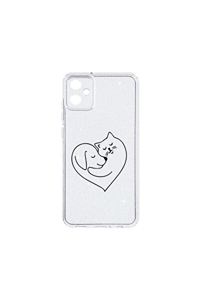 bestcase Θήκη Crystal Glitter 2MM, Συμβατή με Samsung Galaxy A05, Σχέδιο Αγάπ...