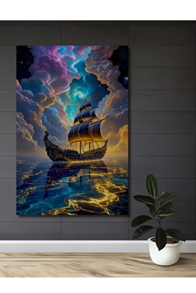 Teona Ahşap Μυστηριώδης Ξύλινη Διακοσμητική Πινακίδα Ιστιοπλοϊκού Σκάφους για...