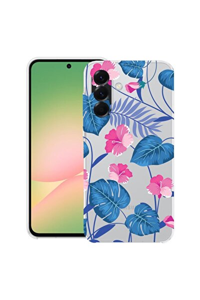 bestcase Θήκη για Samsung Galaxy A17 5G με Σχέδιο Τροπικά Μπλε Λουλούδια, Δια...