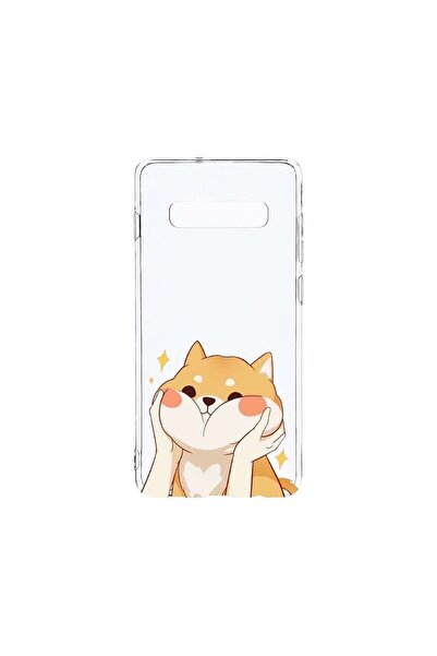 bestcase Διαφανής Θήκη Σιλικόνης 2MM, Συμβατή με Samsung Galaxy S10, Emoji - ...