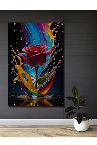 Teona Ahşap Ο Χορός των Ζωηρών Χρωμάτων: Διακοσμητικός Πίνακας από Ξύλο Τριαν...