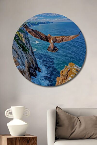 Teona Ahşap Ξύλινο Διακοσμητικό Τραπέζι με Φτερά Αετού για Σπίτι, Είσοδο, Χώρ...