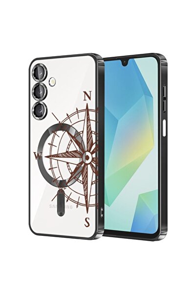 bestcase Πολυτελής Θήκη MagSafe, Συμβατή με Samsung Galaxy A35, Σχέδιο Compas...