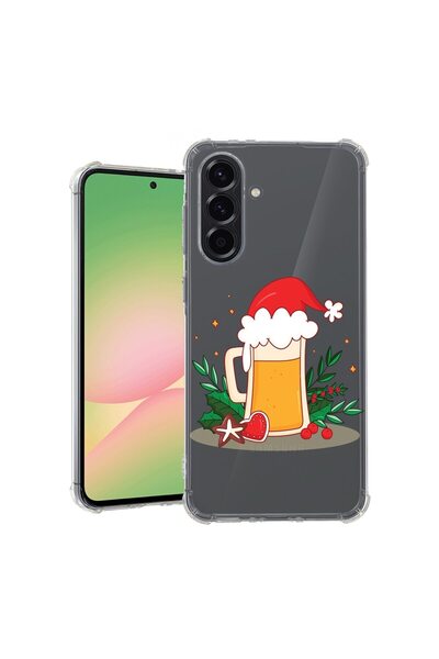 bestcase Калъф за Samsung Galaxy A36, Удароустойчив 1.5ММ, Коледна бира, Защи...