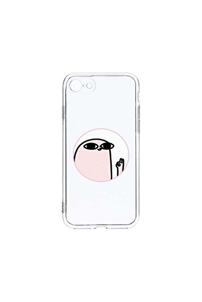 bestcase Husa Clear Silicon 2MM, Compatibila Cu Apple iPhone SE 2, Meme, Anti...