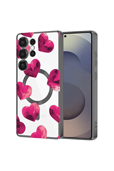 bestcase Πολυτελής Θήκη MagSafe, Συμβατή με Samsung Galaxy S24 Ultra, Ρομαντι...