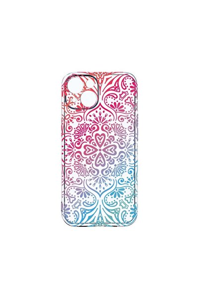 bestcase Husa Clear Silicon 2MM, Compatibila Cu Apple iPhone 14, Mandala Colo...